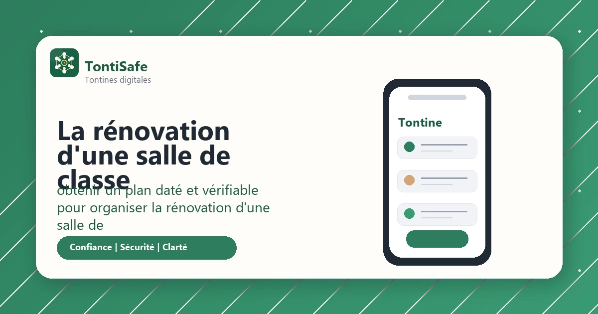 La rénovation d&rsquo;une salle de classe : nommer un relais